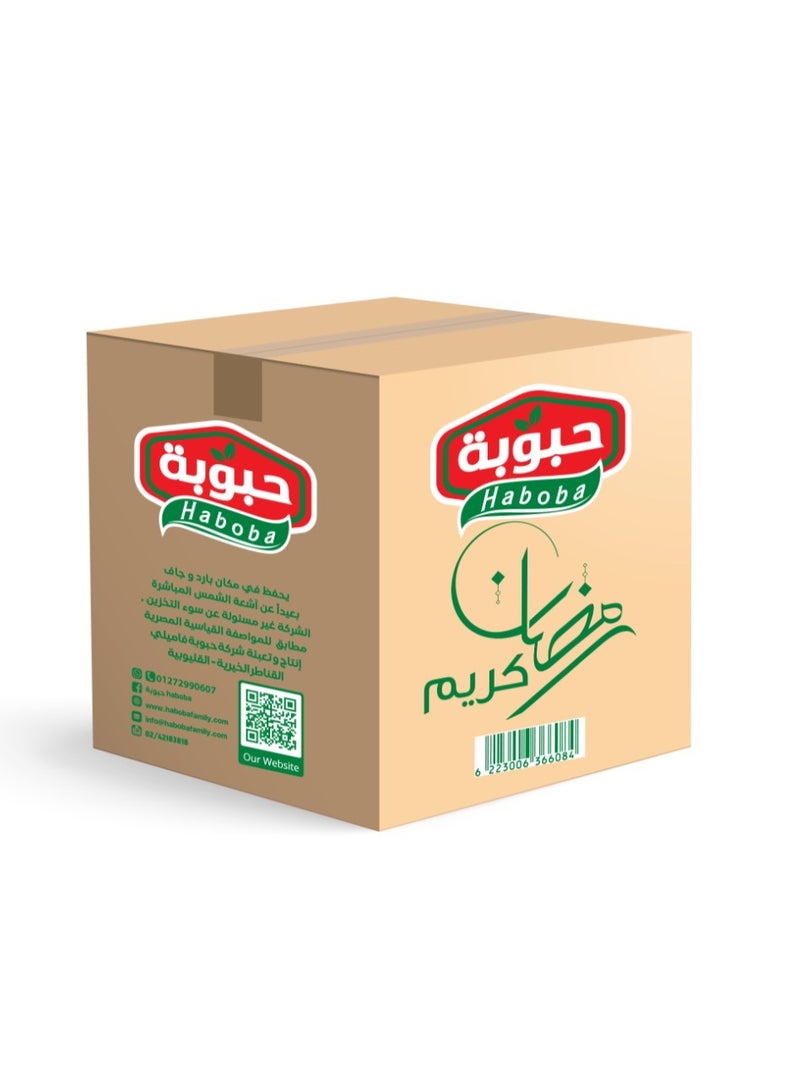 Haboba Ramadan Box  Pack of 11 (2 Rice +2 Pasta + Sugar + Tomato Paste + Fava Beans + Yellow lentils + Mixed oil + Yellow vegetable ghee+ Coconut Basbousa ) 6.5KG - Image 1